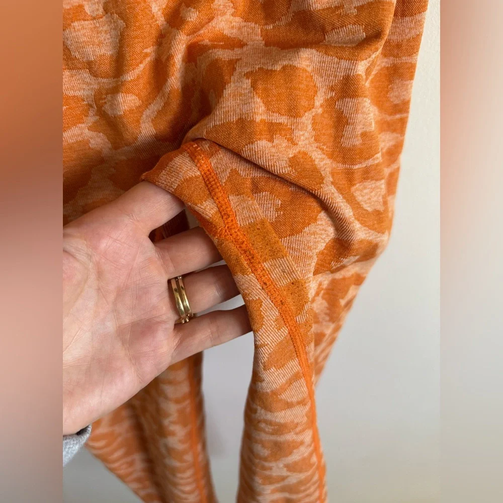 NVGTN Burnt Orange Leopard Seamless Leggings - Picture 3 of 6